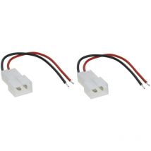 ACV - 2 Adaptateurs haut-parleur Compatible avec Fiat Opel pour tweeters