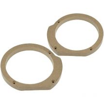 Adnauto - 2 Adaptateurs hp compatible avec Fiat Bravo Marea 165mm av Bois mdf impregnes vernis