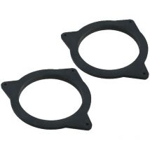 Adnauto - 2 Adaptateurs hp compatible avec Toyota Corolla 165mm av ar Bois mdf impregnes