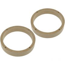 Adnauto - 2 Adaptateurs hp compatible avec Chevrolet Matiz 165mm Bois mdf impregnes vernis
