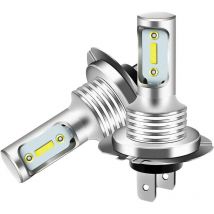 2 Ampoules led H7 Super Blanches 6000K - 110W 8000lm