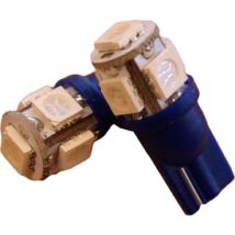 2 Ampoules led T10 12V 1.2W Bleu
