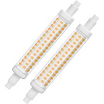 2 ampoules r7s led 118mm 15W 1300lm ampoule halogène équivalente r7s blanc chaud ac 220V - 240V 360° faisceau non réglable