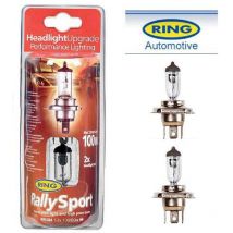 2 Ampoules RallySport H4 12V 100w 80W P43t RW484