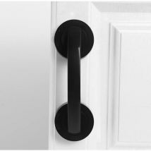 Jn.songs - 2 Asidero con Centosa, Tiradores de Muebles para Puertas, Ventanas y Puertas Correderas de Baño - Negro
