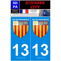 2 autocollants City 13