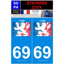 2 autocollants City 69