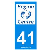 2 autocollants Region Departement 41