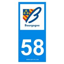 Stickzif - 2 autocollants Region Departement 58