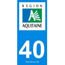 Stickzif - 2 autocollants Region Departement 40 Aquitaine