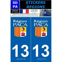 Stickzif - 2 autocollants Region Departement 13