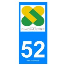Decoho - 2 autocollants Region Departement 52