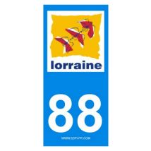 Decoho - 2 autocollants Region Departement 88