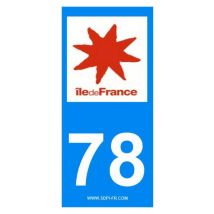 Decoho - 2 autocollants Region Departement 78