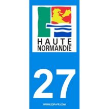2 autocollants Région Département 27 – DECOHO