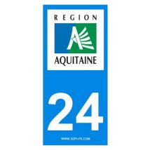 Decoho - 2 autocollants Region Departement 24