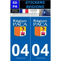 Decoho - 2 autocollants Region Departement 04
