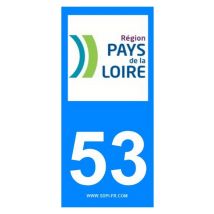 Decoho - 2 autocollants Region Departement 53