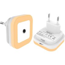 2 Automatische Led-nachtlichter Mit Dämmerungssensor, Dimmbar, Warmweiß