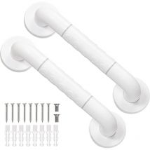 Ersandy - 2 barres d'appui en acier inoxydable pour salle de bain,30cm