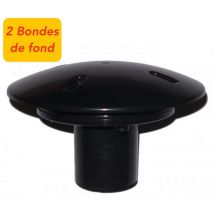 Le Poisson Qui Jardine - 2 Bondes de fond 40 mm pour bassins de jardin et piscine. Qualité, installation facile