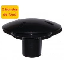 Le Poisson Qui Jardine - 2 Bondes de fond 50 mm pour bassins de jardin et piscine. Qualité, installation facile