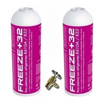 Reporshop - 2 Gas de gaz écologique Freeze Organic +32 350GR + R32 Soupape de substitution, R410A