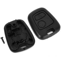 2 bouton Car Intelligent Control Key FOB Case de couverture de couvercle de la couverture Ajustement pour Peugeot 206