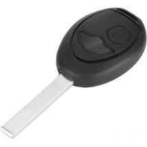 Coque de clé Fob Shell 2 Boutons Black Car Remote Key Fob Case Cover Shell Fit pour Mini One Cooper s R50 Remplacement du boîtier de clé à Distance