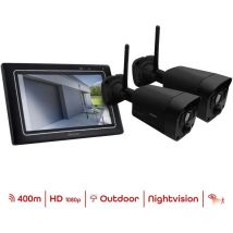 Chacon - Kit 2 caméras Sans fil - Ecran tactile ip