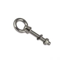 Tornillo de ojo Aiperq con rosca métrica de acero inoxidable A4 V4A M10x100 (1 unidad)