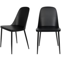Chaise Design, 2 Chaises Design Pip - Boite À Design Noir En Polypropylène, Boite A Design