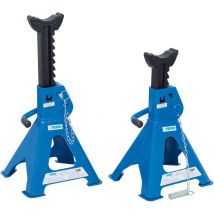 2 chandelles cric à crémaillère chevalets de support 3 t Fervi 0069/3