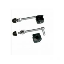 2 charnières pour portillons de jardin, profil carrés 30x30mm Long 130mm LOCINOX