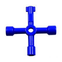 2 chiavi triangolari interne multiuso - chiave a foro quadrato per valvola del contatore dell'acqua - blu