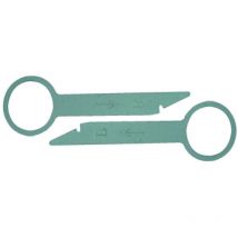 Caliber - 2 Cles Extraction Autoradio KEY12 compatible avec vw Audi Mercedes