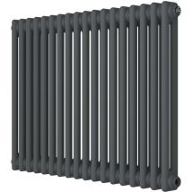Traditional Anthracite 2 Column Radiators 600mm high 1460mm wide