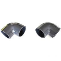 2 Coudes ø 50 mm pvc 90° pression Jardiboutique