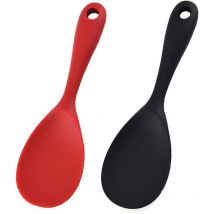 2 cucharas de arroz de silicona antiadherentes para olla a presión y puré de papas.