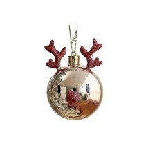 2 décorations de scène d'élan pour sapin de Noël