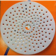 Sait - 2 dischi disco carta abrasiva velcro microforati levigatrice 150mm gr 500