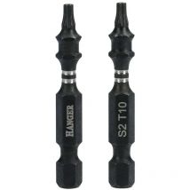 Hanger - 2 embouts impact 1/4'' étoile T20 longueur 75 mm 134086