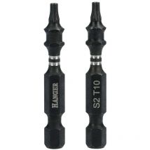 Hanger - 2 embouts impact 1/4'' étoile T30 longueur 75 mm 134089