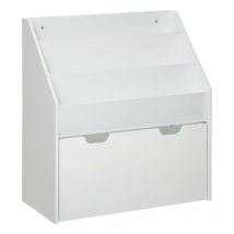 Bibliothèque blanche avec bac à roulettes Atmosphera