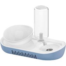 Einemgeld - 2 en 1 - Gamelle d'eau et de nourriture - Distributeur d'eau Automatique avec gamelle de Nourriture - Bol de Nourriture pour chats avec