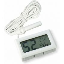 ZVD - Thermomètre hygromètre intégré 2 en 1 avec écran lcd externe - Volaille, aquarium, reptile, incubateur