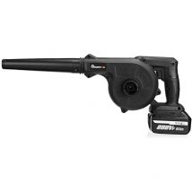 Drillpro - 2 en 1 souffleur de feuilles électrique 18V souffleur de feuilles souffleur de feuilles + 2 batteries swagx