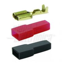 2 faston-buchsen und 22-40/b2 faston-abdeckung