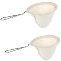 Linghhang - 2 filtres à café/thé réutilisables traditionnels thaïlandais, filtres à café, filtres à thé en tissu, filtres à café