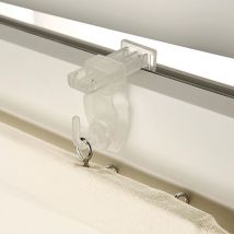 De fixations transparentes sans percer à serrer pour store bateau - Transparent